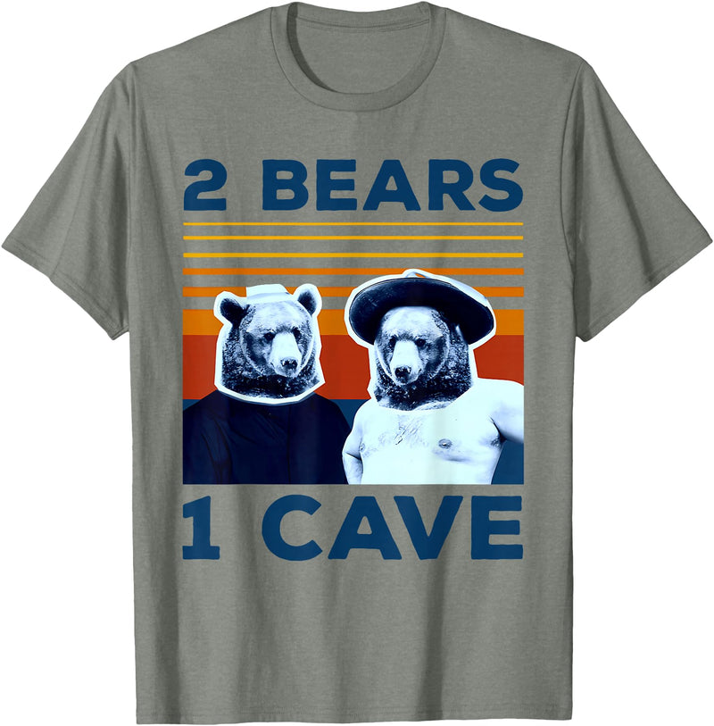 2 BEARS 1 CAVE T-Shirt - Olive Heather