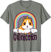 Guinea Pig by Hoy Haus Guinicorn Funny Guinea Pig Shirts For Kids Boy Girl Unicorn T-Shirt - Olive Heather