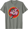 WWII Vintage Insignia Military Shirt WWII Vintage Insignia Flying Pig Military Retro Patch tshirt T-Shirt - Olive Heather