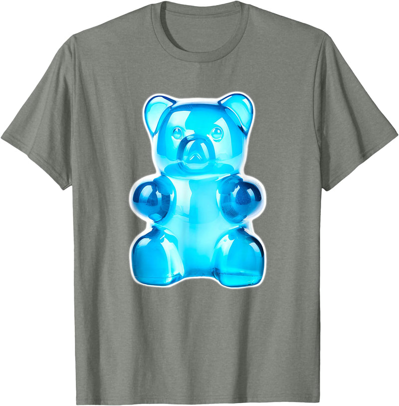 Urban Empyre Blue Gummy Bear Candy T-Shirt - Olive Heather