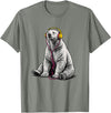 Arctic Wildlife Music Lover Designs Polar Bear Headphones Music Lover Funny Arctic DJ T-Shirt - Olive Heather