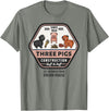 Slightly Unhinged Heather Three Pigs Construction Co. Logo T-Shirt - Olive Heather