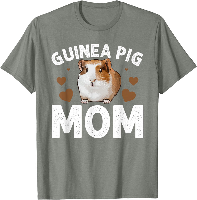 Guinea Pig Gift Guinea Pig Accessories & Stuff Cute Guinea Pig Art for Women Girl Adult Guinea Pig Lovers T-Shirt - Olive Heather
