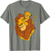 Disney The Lion King Simba and Mufasa Father and Son T-Shirt T-Shirt - Olive Heather