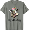 Funny Cow Design Cow Hay Girl Hay T-Shirt Funny Cow Lovers Heifer Gifts Tee T-Shirt - Olive Heather