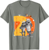Masha and the Bear Friends. Numbers #2 T-Shirt - Olive Heather