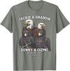 Jackie and Shadow Bald Eagle Family Tee Jackie and Shadow Sunny and Gizmo Big Bear Lake 2025 T-Shirt - Olive Heather