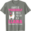 Llama Shirts by Memme Cute Funny Llama Shirt Llamas Lover Shirts Girls Women T-Shirt - Olive Heather