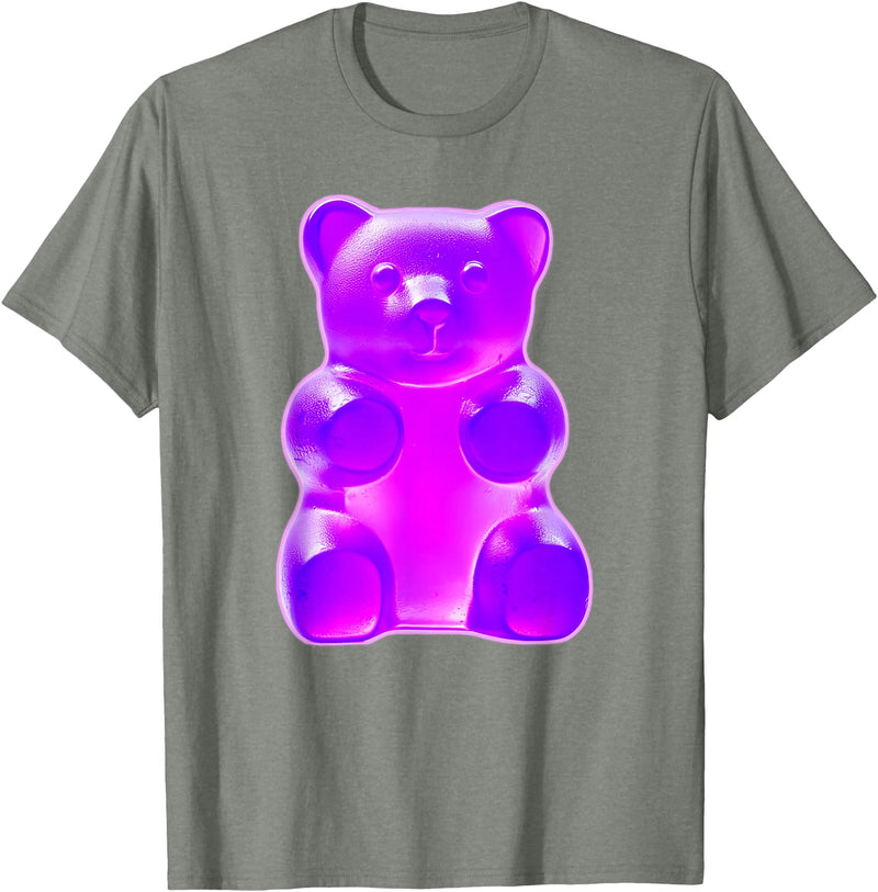 Urban Empyre Purple Gummy Bear T-Shirt - Olive Heather