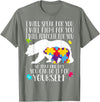 Mama Papa Bear Shirt Autism Awareness Shirt For Women Men T-Shirt - Olive Heather