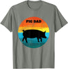 Cute Pot Belly Bellied Pig Owner Farmer PIG Lover Pot Belly PIG DAD Vintage Retro Men Women Kids Teen Tee Gift T-Shirt - Olive Heather