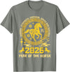 Happy Lunar Chinese New Year of The Horse 2026 Zodiac T-Shirt - Olive Heather