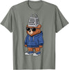 InGENIUS Bear Lover Shirts & Gifts Funny Bear with Cheese Grater Hat Sunglasses Bear Lover Boys T-Shirt - Olive Heather