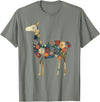 We Love Llamas & Alpacas - Peru Souvenirs Co. Llama Alpaca Floral Colorful Flowers Peru Peruvian Souvenir T-Shirt - Olive Heather