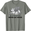 When The Pigs Fly: Gifts for Moms Kids Farmers Never Say Never Inspiring Flying Pig Tee Embrace Impossibity T-Shirt - Olive Heather