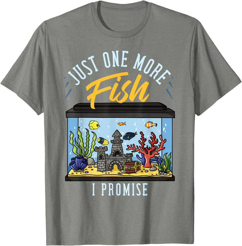 Fish Tank Aquarium Keeper Gifts Fish Tank Aquarium Gift Saltwater Aquascaping T-Shirt - Olive Heather