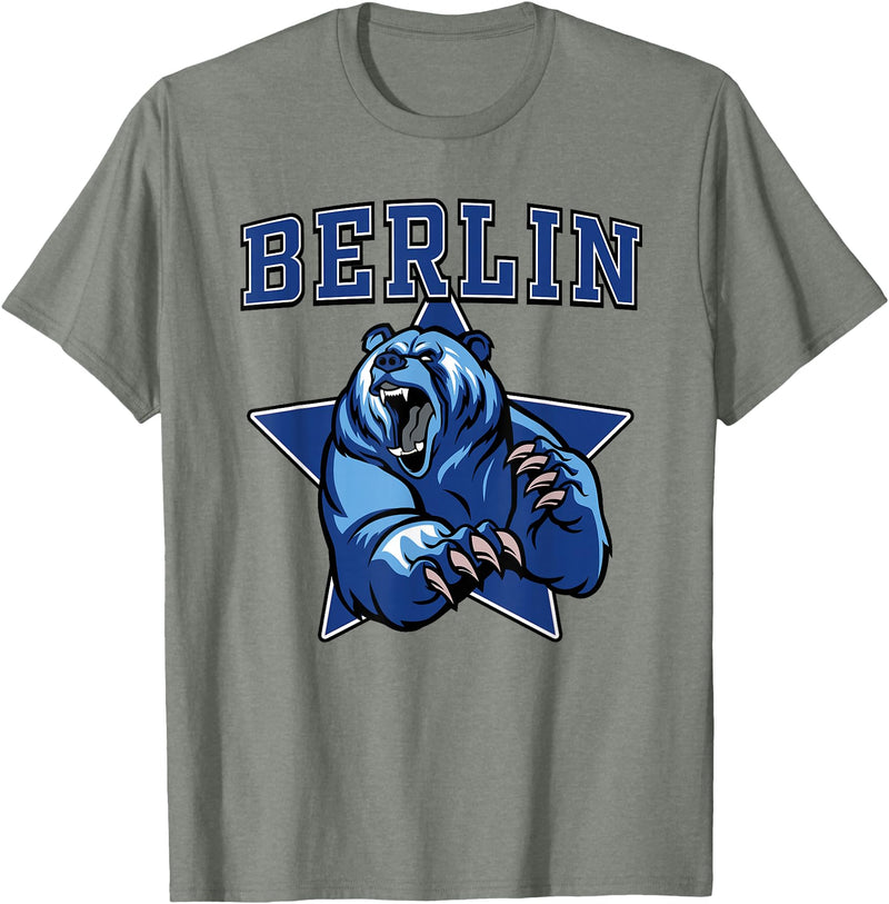 High School Team Spirit MVP Berlin Sports Berlin Bears High School Team Spirit T-Shirt - Olive Heather