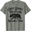 Great Smoky Mountains National Park Tennessee USA Great Smoky Mountains National Park Tennessee Hike Bear T-Shirt - Olive Heather