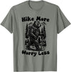 Outpost Scouting Gear by Giant Step Design Co. Hike More Worry Less Funny Cub Scouts BSA Hiking Bear T-Shirt - Olive Heather