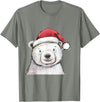 Merry Christmas Gifts For The Whole Family Christmas Holiday Season Xmas Polar Bear T-Shirt - Olive Heather