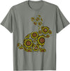 Easter Sunflower Bunny Rabbit Vintage Flower Women Girls Kid T-Shirt in Olive Heather