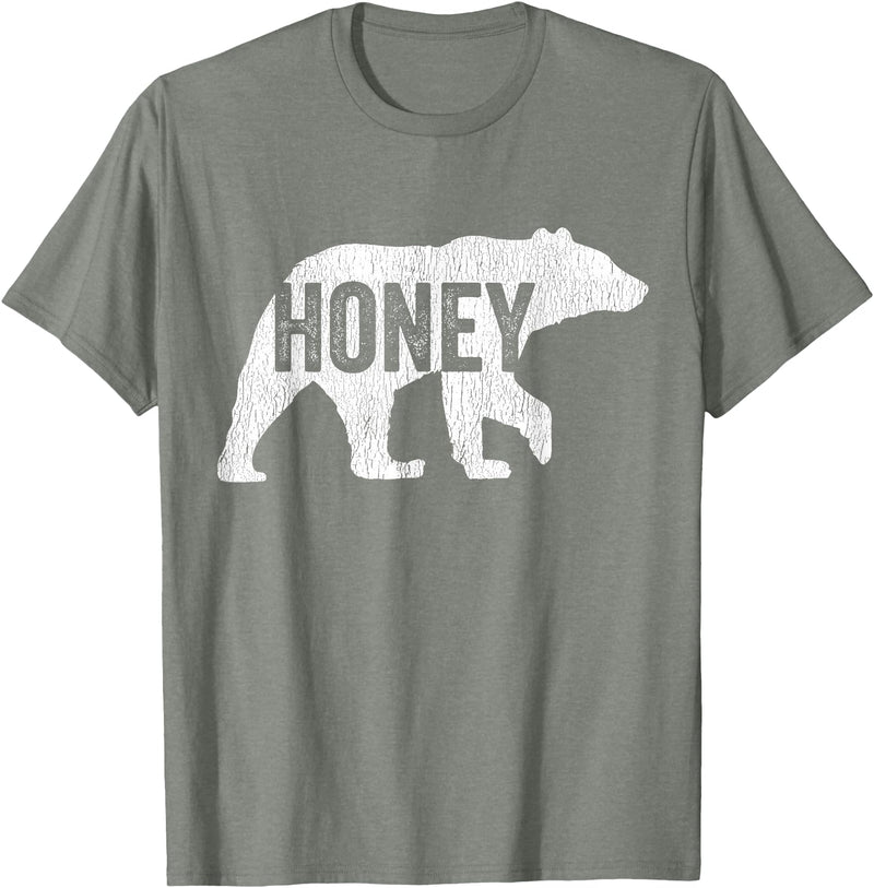 Matching Family Bear by Foxio Honey Bear Matching Family Camping Bear Funny Honey T-Shirt - Olive Heather