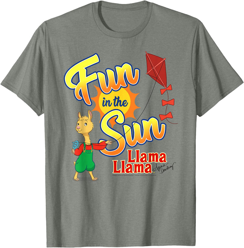 Llama Llama Red Pajama Netflix Fun in The Sun Tee Shirt T-Shirt - Olive Heather
