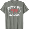 Trendy Apparel Body By Bacon Pig Vintage Collegiate T-Shirt - Olive Heather