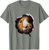 Guinea Pig Face Design Guinea Pig Face T-Shirt - Olive Heather