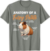 Guinea Pig Lovers Guinea Pig Tees Guinea Pig Shirt Anatomy Of A Furry Potato Guinea Pig Funny T-Shirt - Olive Heather