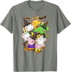 Peppa Pig Halloween Happy Costumes Group Shot T-Shirt - Olive Heather
