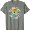 Vintage Style Big Bear Lake Retro 70s 80s Big Bear Lake California CA T-Shirt - Olive Heather