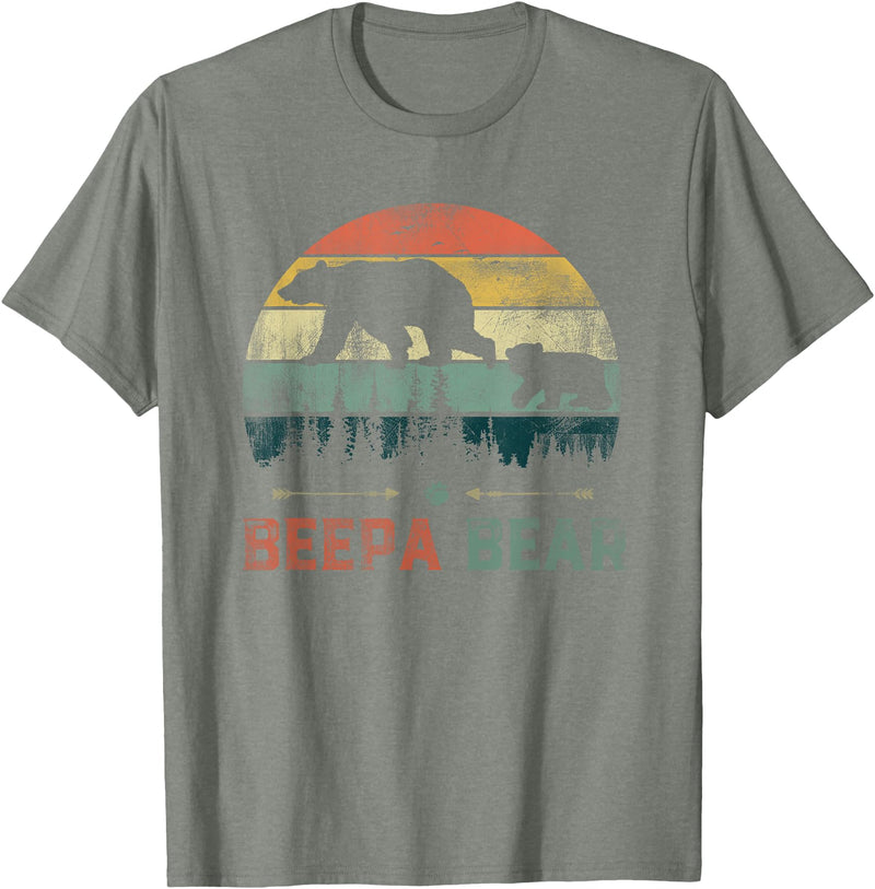 Beepa Bear Father's Day T-Shirt Vintage Beepa Bear Wildling Father's Day T-Shirt - Olive Heather
