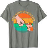 Mother's Day Women's Day Best Hamster Mom Ever T-Shirt - Olive Heather