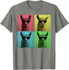 Retro Cute Llama Portrait with Sunglasses Llama Funny Pop Art Llama Lover Photo Booth T-Shirt - Olive Heather