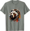The Mountain Native Bear Spirit T-Shirt - Olive Heather