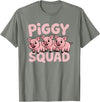 Piggy Squad - Matching Outfit Pig Lover Design T-Shirt - Olive Heather