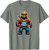Jay Moe Design I Love Muscle Bear Funny Gay Big Tools LGBTQ Pride Vintage T-Shirt - Olive Heather