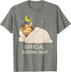OfficialSleepshirtAxis1 Funny Giraffe Official Sleepshirt Pajama Zoo Boys Girls Kids T-Shirt - Olive Heather