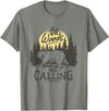Funny Bear Themed Apparel & Accessories The Woods are Calling Cool Nature Bear Graphic T-Shirt - Olive Heather