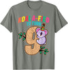 Koala Bear 9 Year Old Birthday Cute Clothing Co Koalafied To Turn 9 Koala Bear 9th Birthday Party Nine Cute T-Shirt - Olive Heather