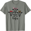 funny heifer tshirt Cute Women's Hanging With My Heifers Bandana T-Shirt T-Shirt - Olive Heather