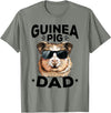 Funny Guinea Pig Pet Lover Rodent Lover Graphics Funny Guinea Pig Pet Lover Rodent Animal Guinea Pig Dad T-Shirt - Olive Heather