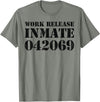 Jail Inmate Costumes by Moxio Orange Prisoner Halloween Costume Work Release Inmate T-Shirt - Olive Heather