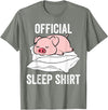 Cute Farmer Animal Designs Official Sleep Shirt Sleeping Cute Pig Piggy Farmer T-Shirt - Olive Heather