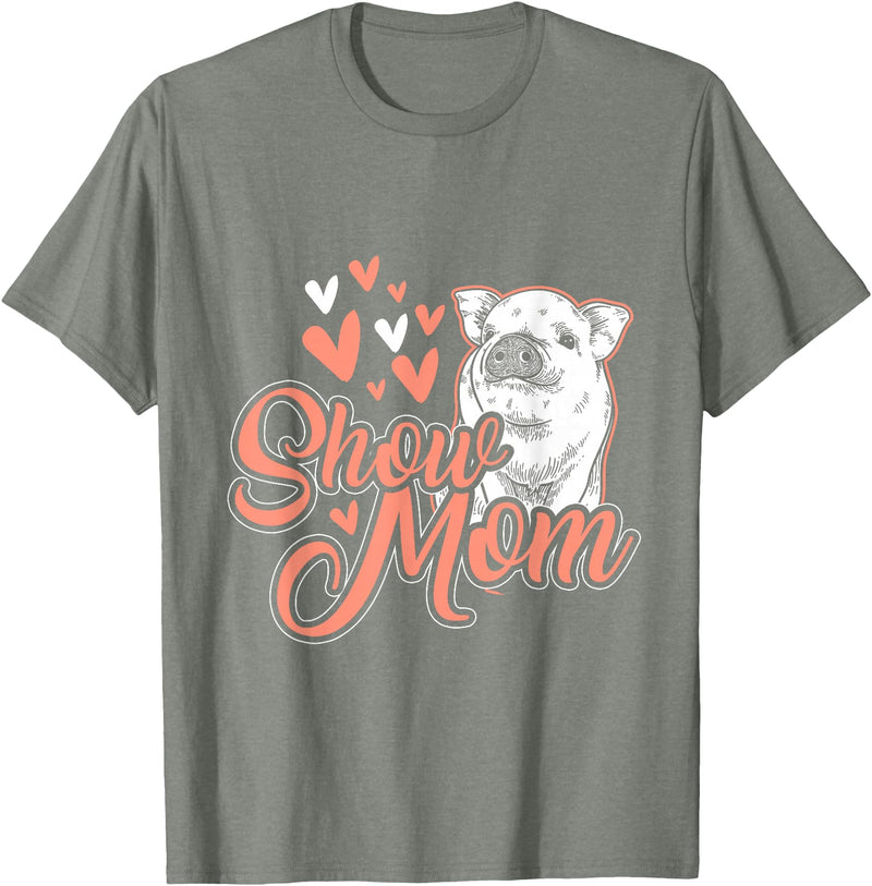 Animal Tees & Gift Idea Show Mother Pigs T-Shirt - Olive Heather