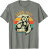 Gampa Bear Funny Father's Day shirt Mens Vintage Gampa Bear Shirt Funny Fathers Day T-Shirt - Olive Heather