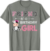 Cow Birthday Cow Lover Gifts For Family Men Woman Friend of The Birthday Girl Farm Cow Friend Matching Family T-Shirt -