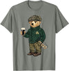 Teddy Bear Feeling Lucky St Patricks Women Men Cool Funny Teddy Bear Feeling Lucky Drinking St Patricks Day T-Shirt - Olive Heather