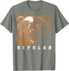 Cool I Love Polar Bears With Bipolar Designs Bipolar Cute Mental Disorder Polar Bear Gift T-Shirt - Olive Heather